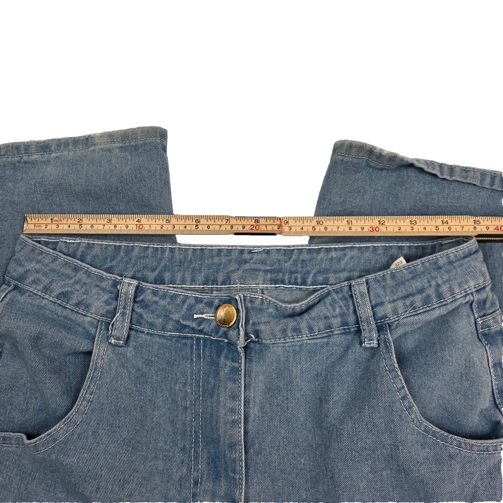 Women's Cargo Jeans Baggy Wide Leg Mom Y2K - Picture 6 of 7